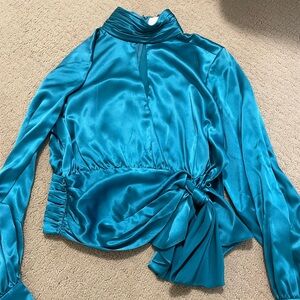 Cinq a sept satin blouse size S